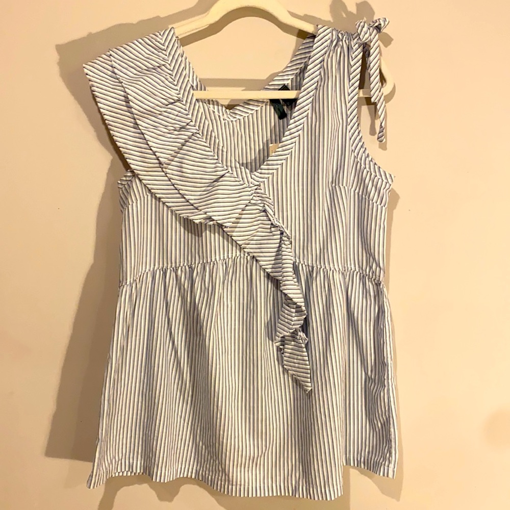 Anthropologie Ruffle Tunic Top